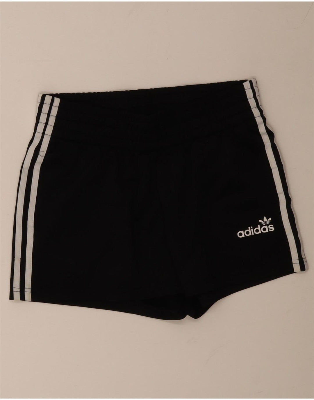 Damskie spodenki sportowe ADIDAS UK 12, średni czarny poliester