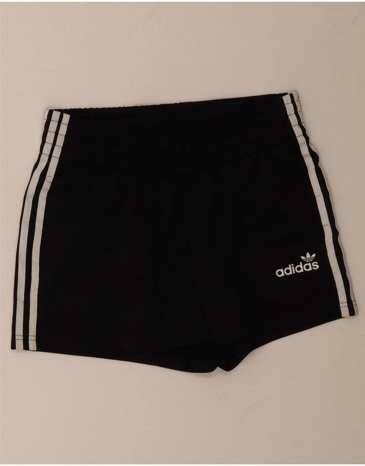 Damskie spodenki sportowe ADIDAS UK 12, średni czarny poliester