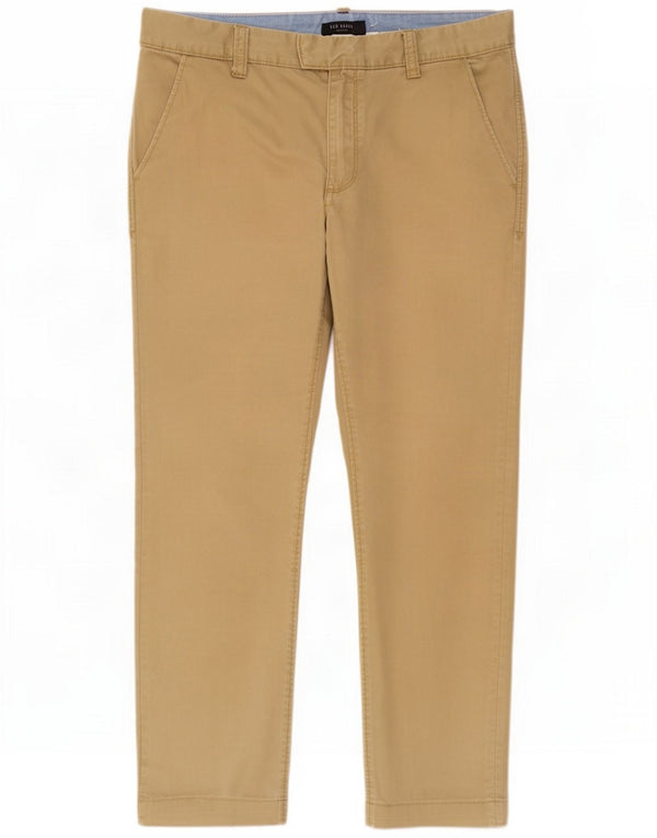 Męskie proste spodnie chino Ted Baker W32 L27 Khaki
