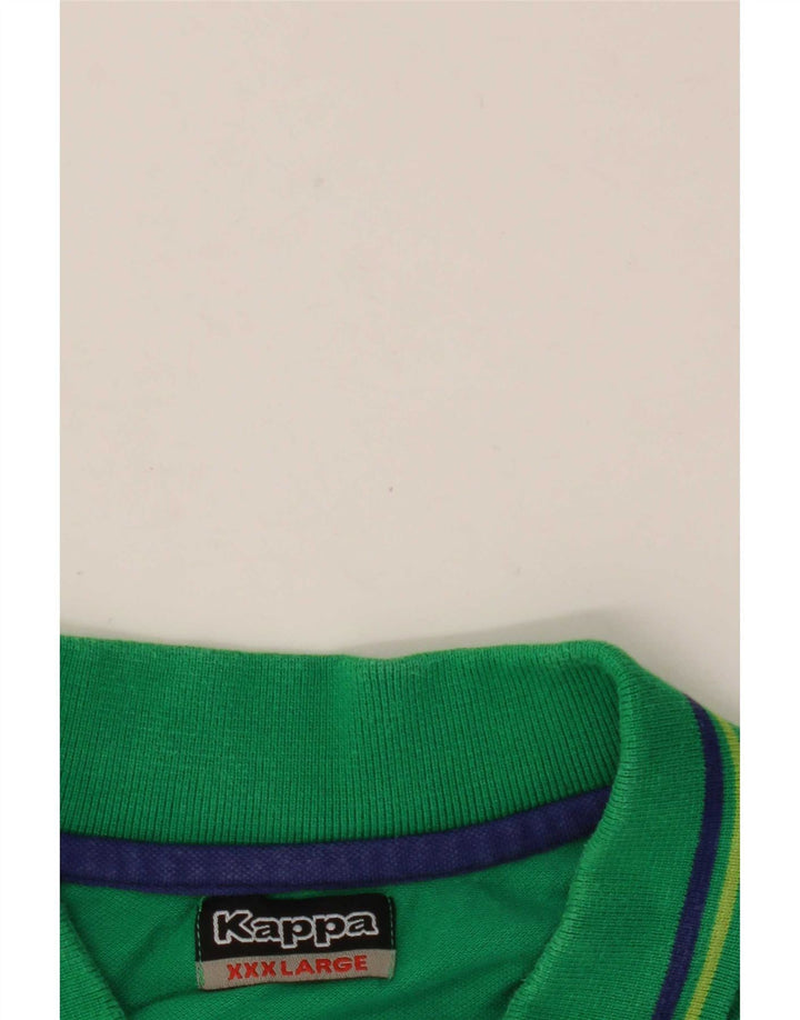 Męska koszulka polo Kappa 3XL w zielone paski