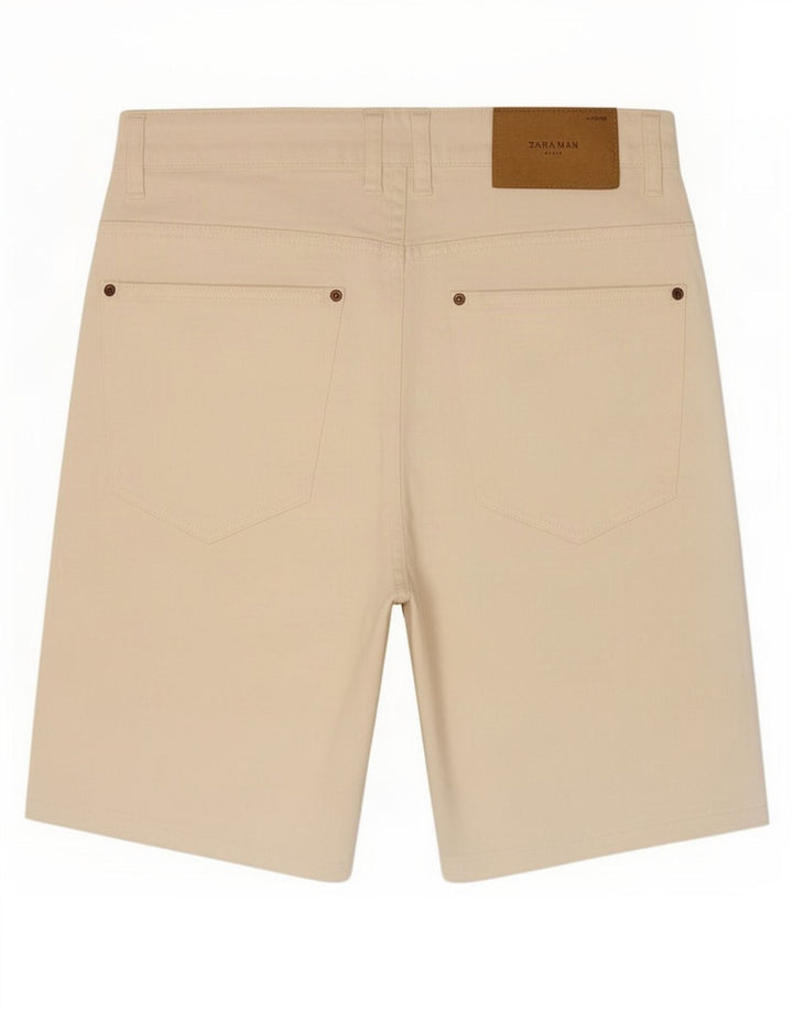 Męskie spodenki jeansowe Zara EU 42 Large W32 Off White