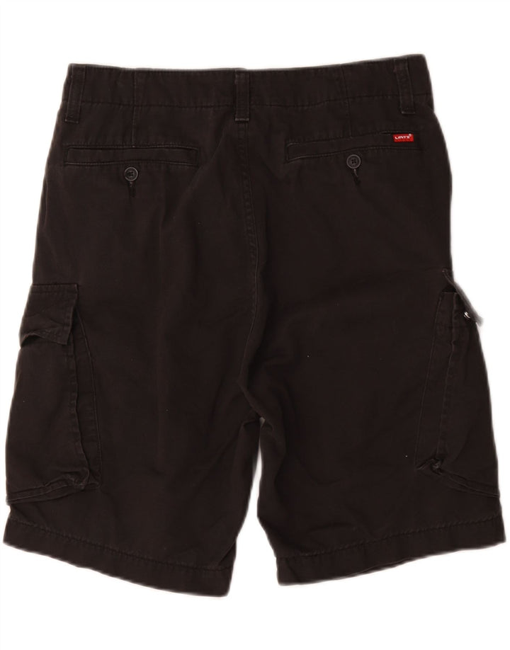 Męskie spodenki cargo Levi's W30 Średnia czarna bawełna