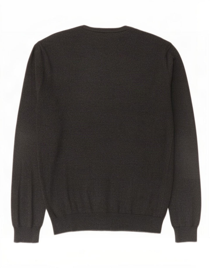 Męski sweter z okrągłym dekoltem Jack Wills, średnioszary, bawełniany