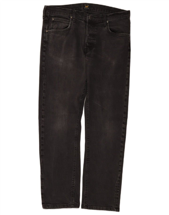 Męskie jeansy Lee Daren Straight W33 L29, czarne, bawełniane
