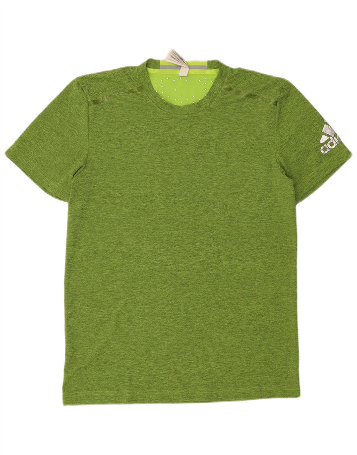 Adidas Męski T-shirt Top Średni Zielony Nakrapiany Poliester