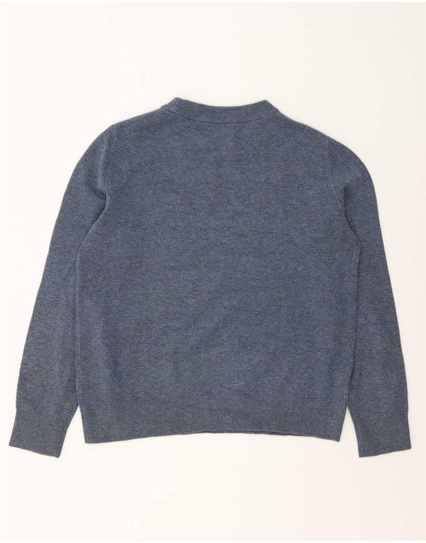Marks & Spencer Damski sweter z dekoltem w łódkę, UK 10, mały, granatowy