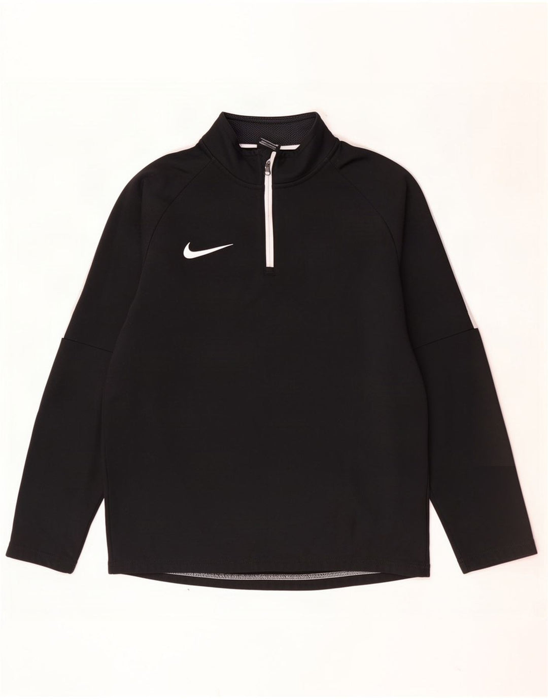 Męski dres Nike Dri Fit z zamkiem błyskawicznym na szyi, mały, czarny blok kolorów