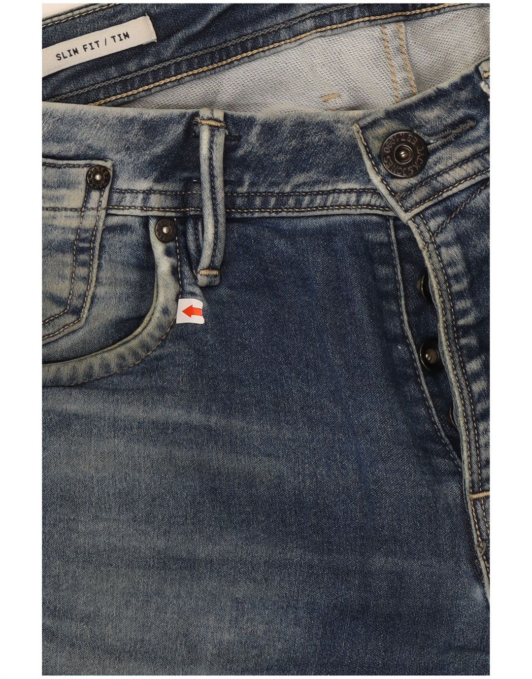 JACK & JONES Męskie jeansy Tim Slim W30 L34 Niebieskie, bawełniane