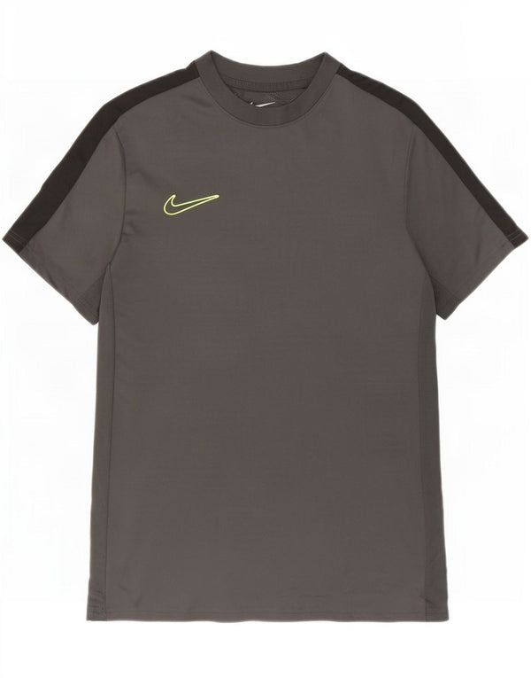 Męska koszulka Nike Dri Fit Slim Top z poliestru w kolorze średnioszarym