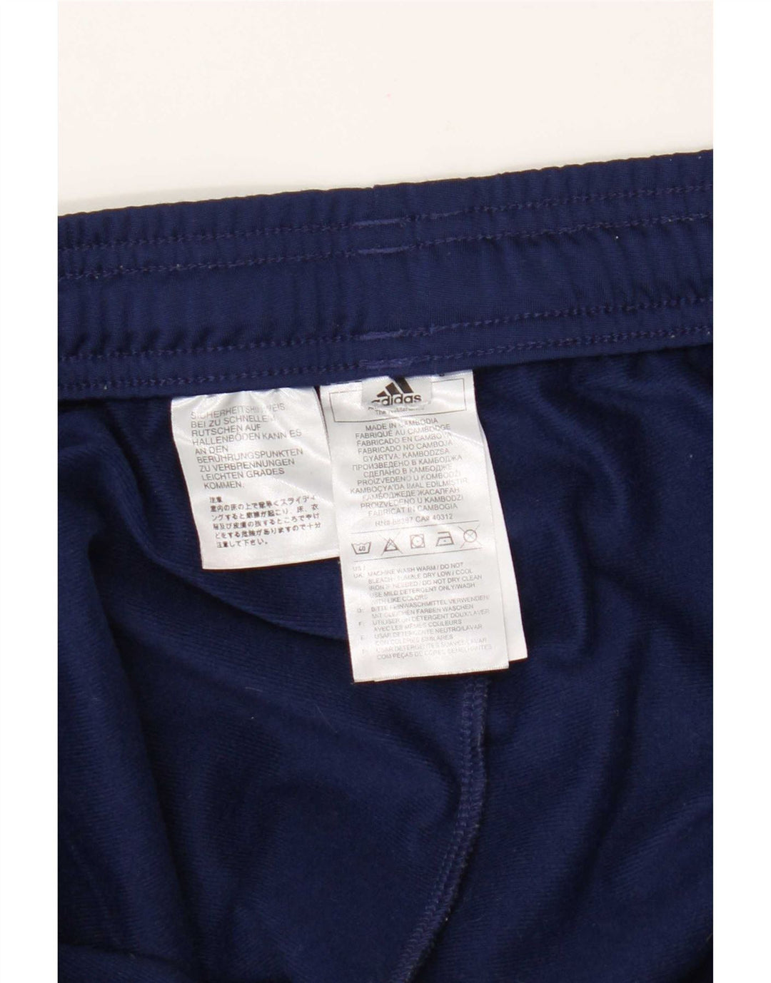 Adidas Męskie spodnie dresowe Joggery 2XL Granatowy poliester