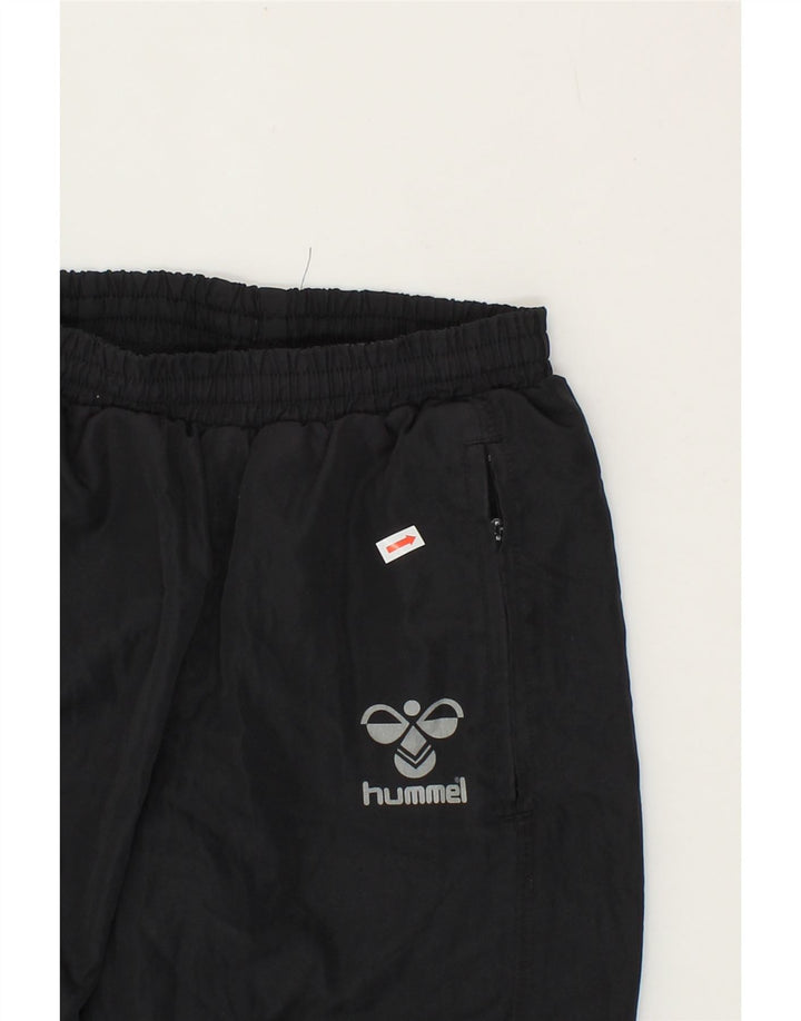 HUMMEL Boys Tracksuit Trousers 11-12 Years Black Polyester Vintage Hummel and Second-Hand Hummel from Messina Hembry 