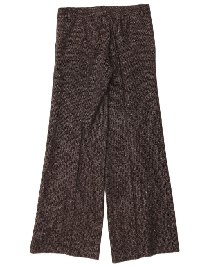 Damskie spodnie casualowe VINTAGE IT 40 Small W28 L32 Szara jodełka