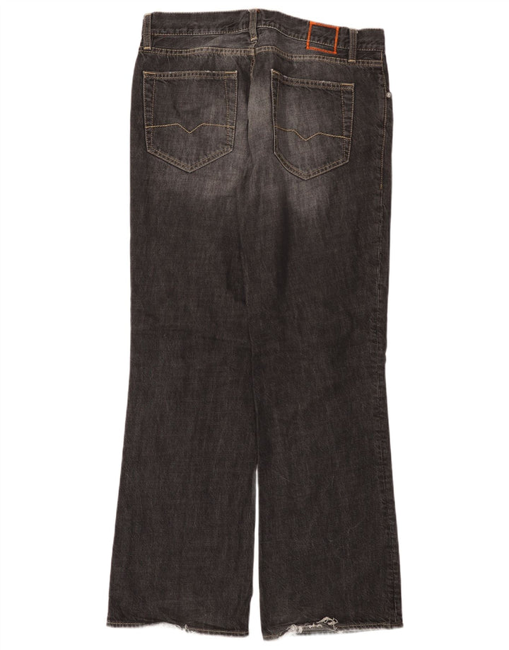 Męskie jeansy Bootcut HUGO BOSS W34 L32, czarne, bawełniane