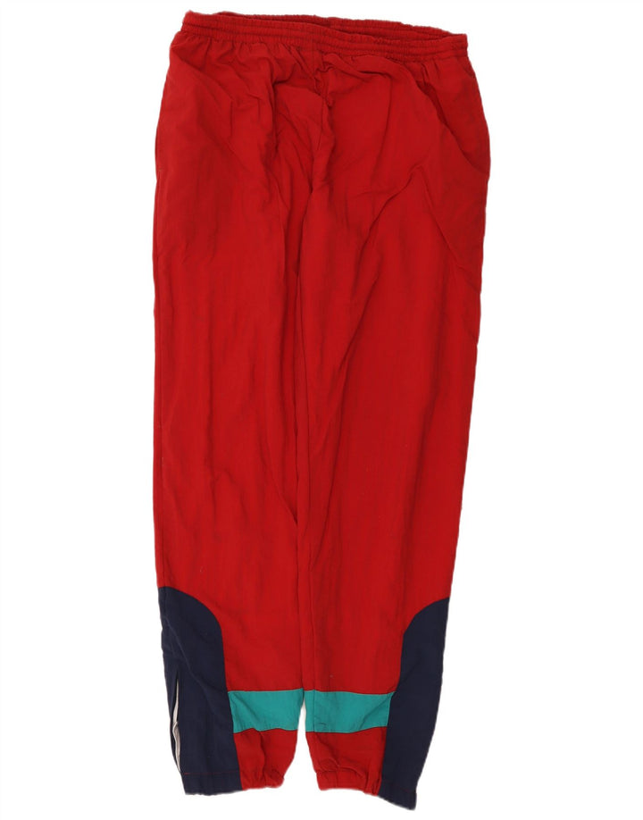 Damska kurtka parka w stylu vintage UK 14, duża, czerwona, z blokami kolorów