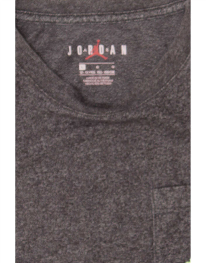 T-shirt chłopięcy Jordan 12-13 lat, duży, szary, nakrapiany
