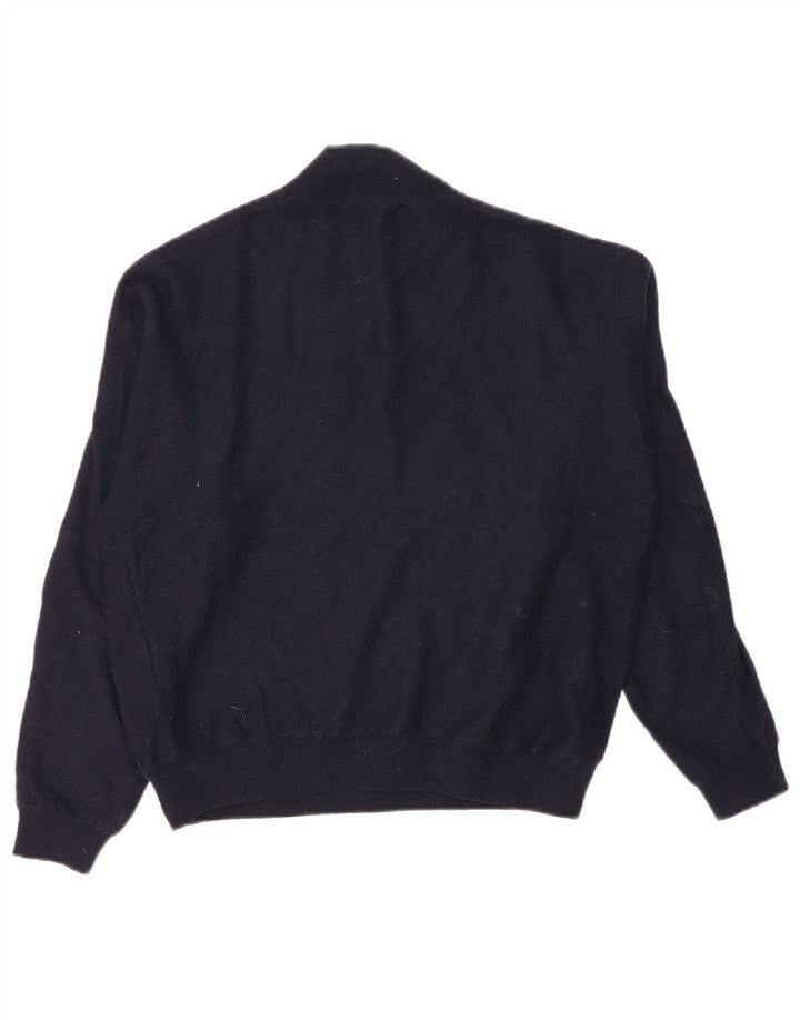 Sweter damski Zara z golfem UK 14, średni granatowy nylon