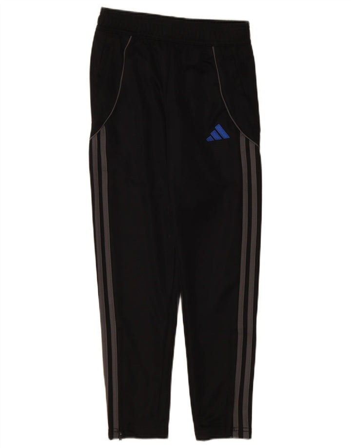 ADIDAS Boys Aeroready Tracksuit Trousers 9-10 Years  Black Polyester