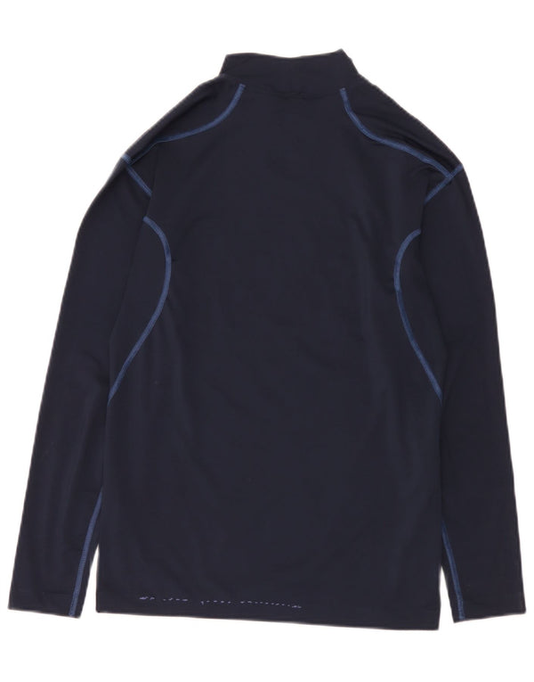 Męska koszulka Nike Dri Fit z długim rękawem, UK 42/44, duży granatowy poliester