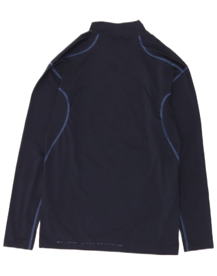 Męska koszulka Nike Dri Fit z długim rękawem, UK 42/44, duży granatowy poliester