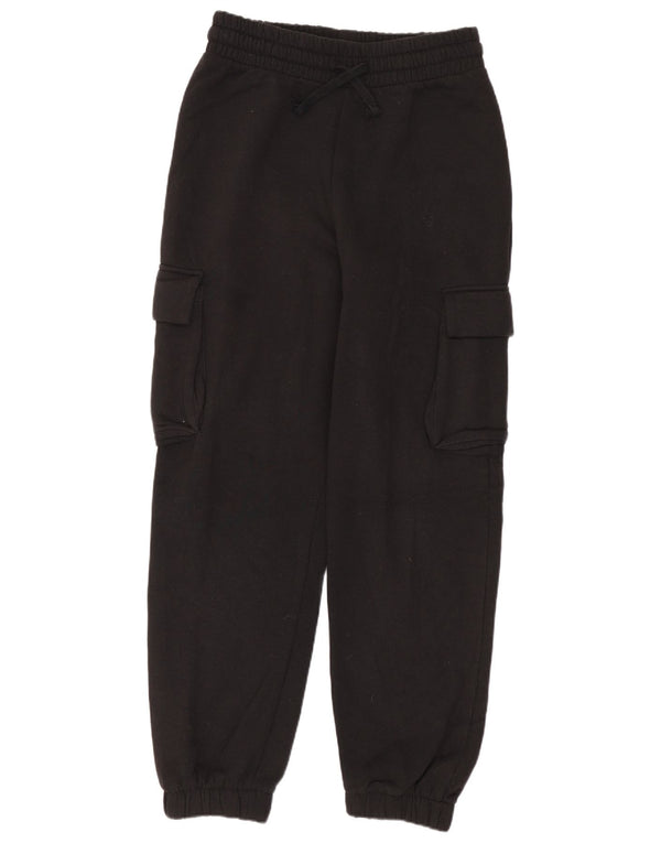 Spodnie dresowe damskie Zara Cargo Joggers UK 10 Small, czarne, bawełniane