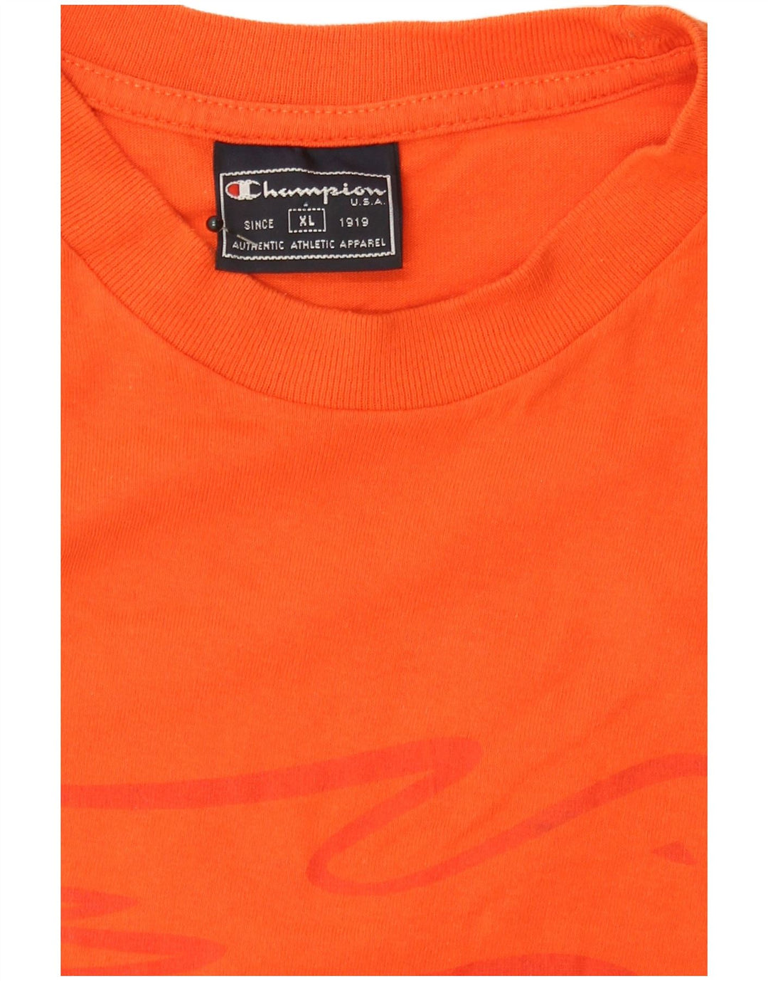 CHAMPION Womens Graphic Vest Top UK 18 XL Orange
