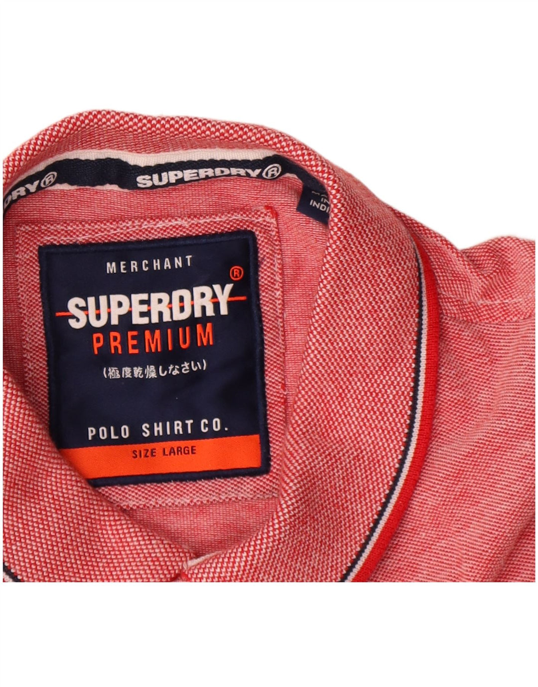Męska koszulka polo Superdry, duża, bawełniana w czerwone plamki