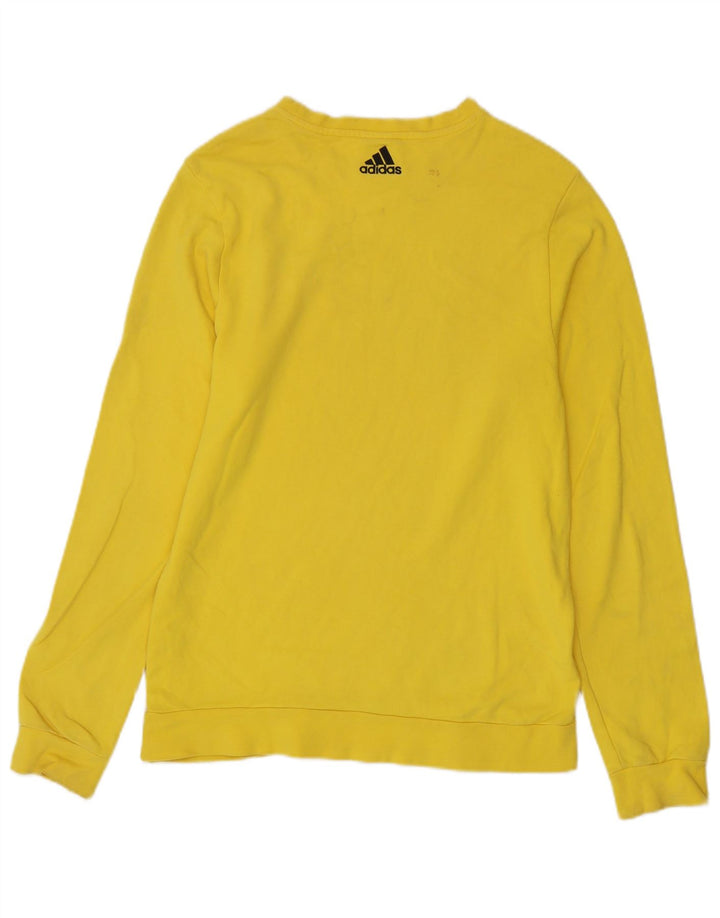 Męska bluza Adidas Graphic Jumper, średni żółty