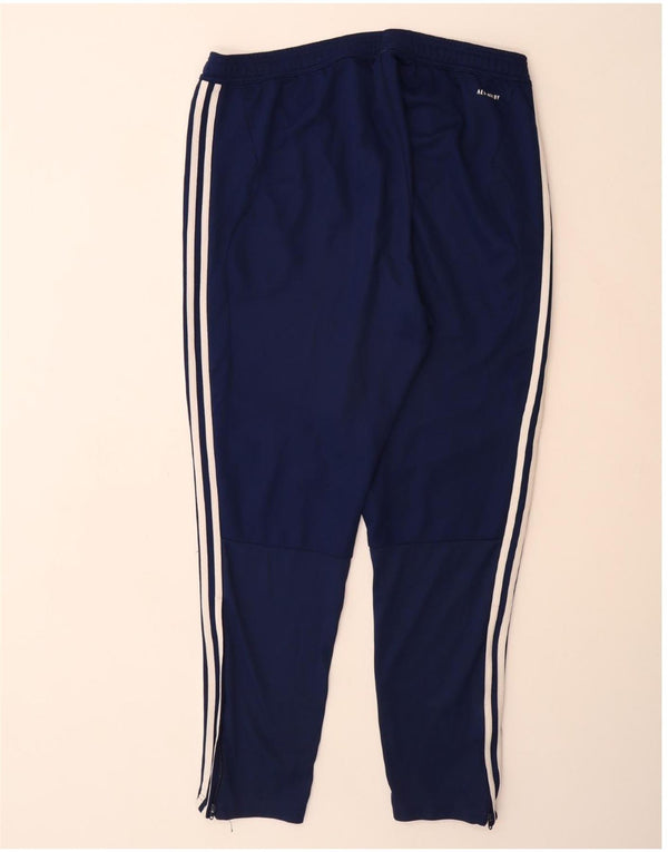 Męskie spodnie dresowe ADIDAS Aeroready XL, granatowe, poliestrowe