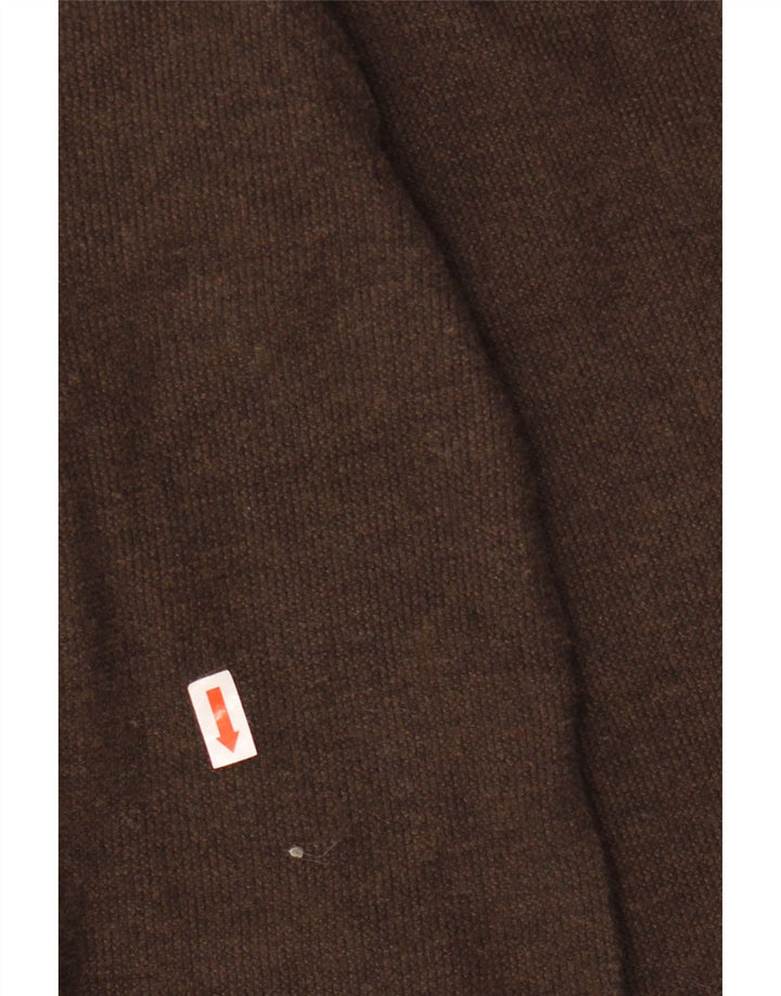 IZOD Męski top z długim rękawem, 2XL, brązowa, bawełniana w bloki kolorów