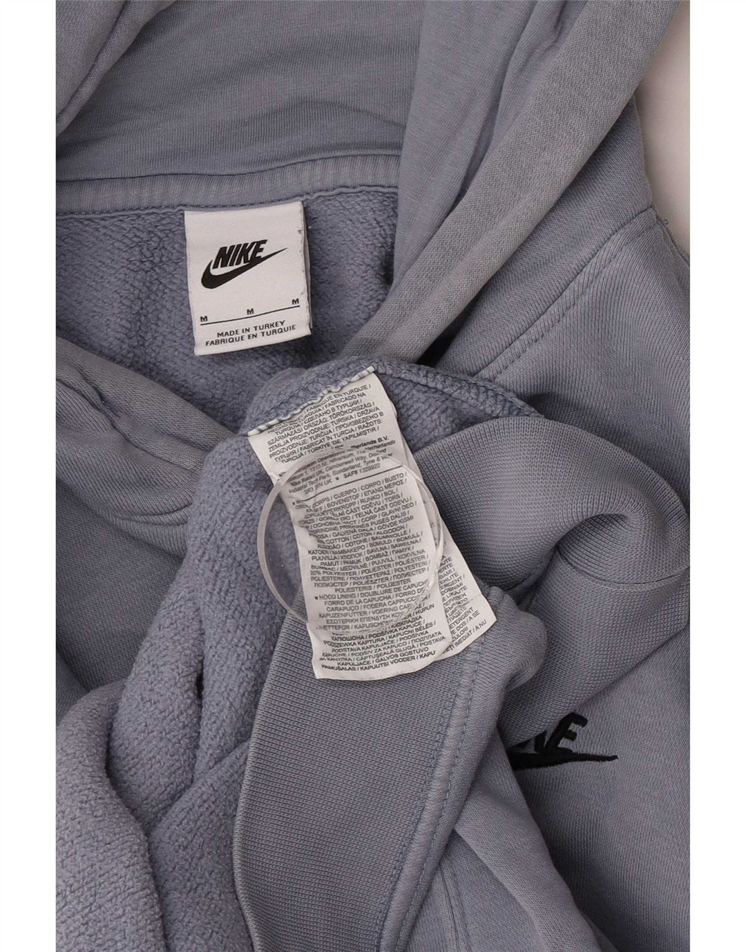 Męska bluza z kapturem Nike, średnia niebieska, bawełniana