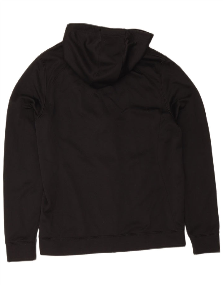 Męski sweter z kapturem i zamkiem błyskawicznym Jordan Dri Fit, poliester w kolorze średniej czerni