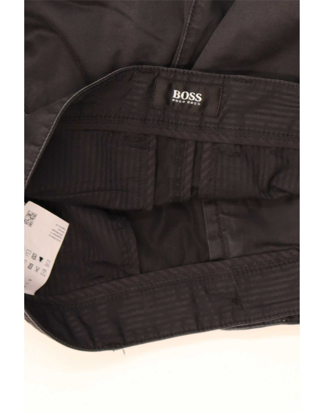 Męskie spodenki Chino Hugo Boss W28 Small, czarne, bawełniane