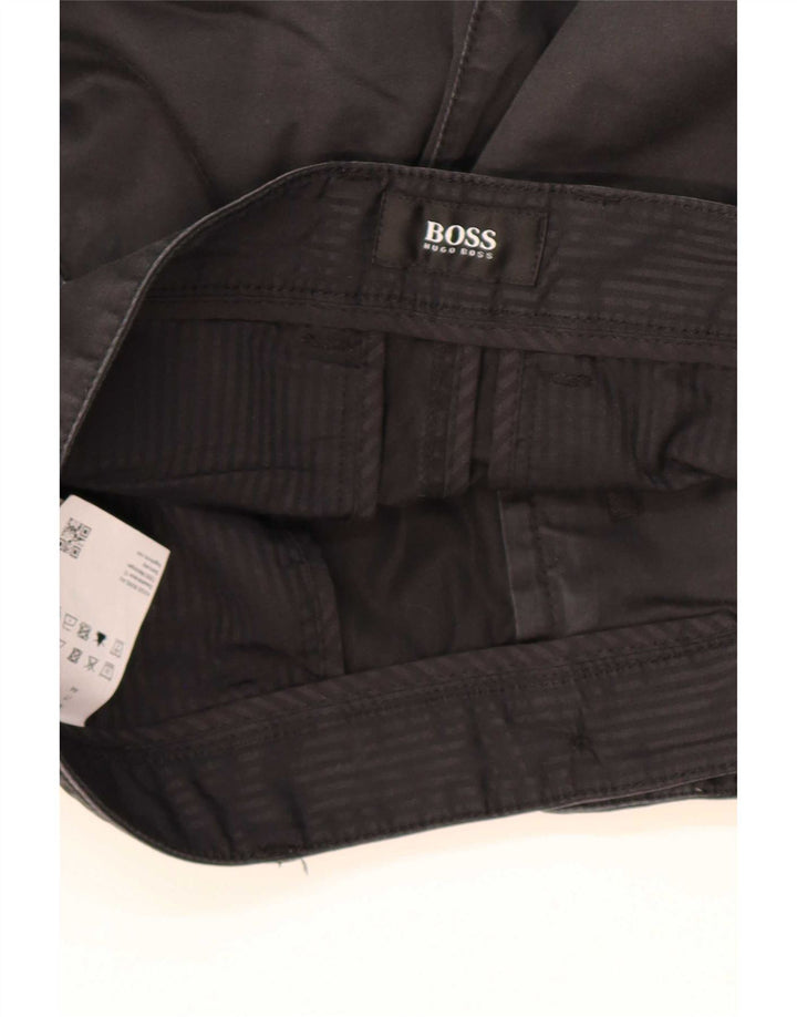 Męskie spodenki Chino Hugo Boss W28 Small, czarne, bawełniane