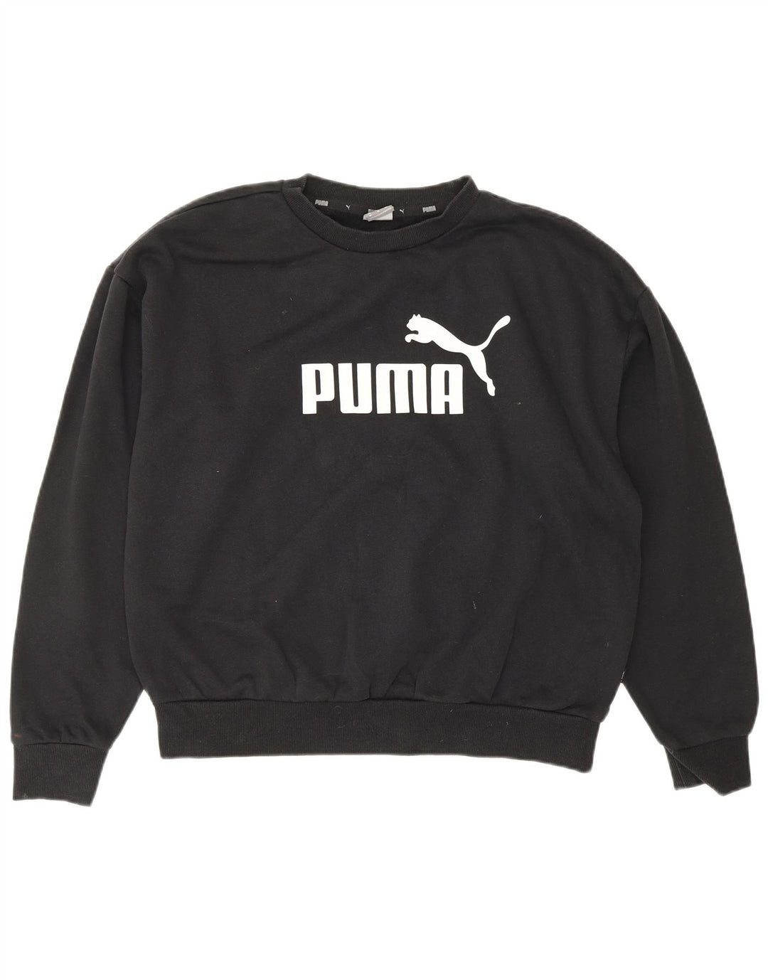 Damski sweter z grafiką PUMA UK 14, średni czarny, bawełniany