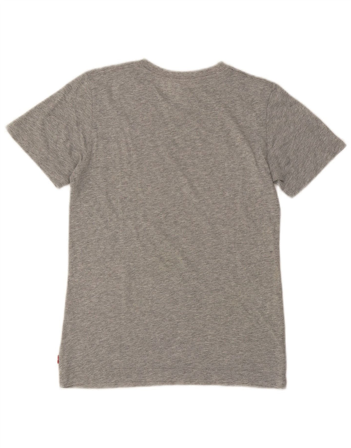 Chłopięcy T-shirt z grafiką Levi's 13-14 lat, szary, nakrapiany