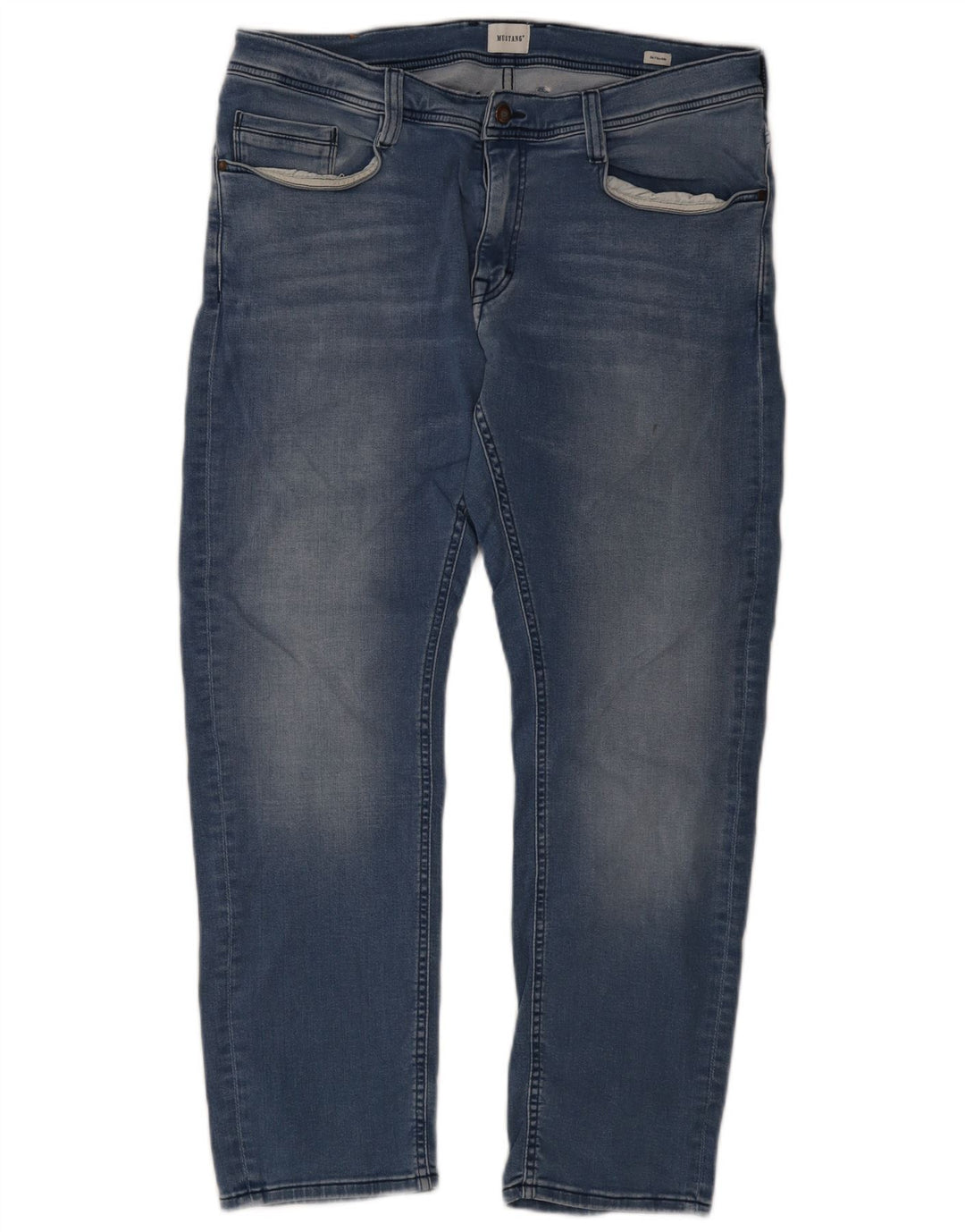 Męskie dżinsy Mustang Oregon Slim W35 L30 Niebieskie bawełniane