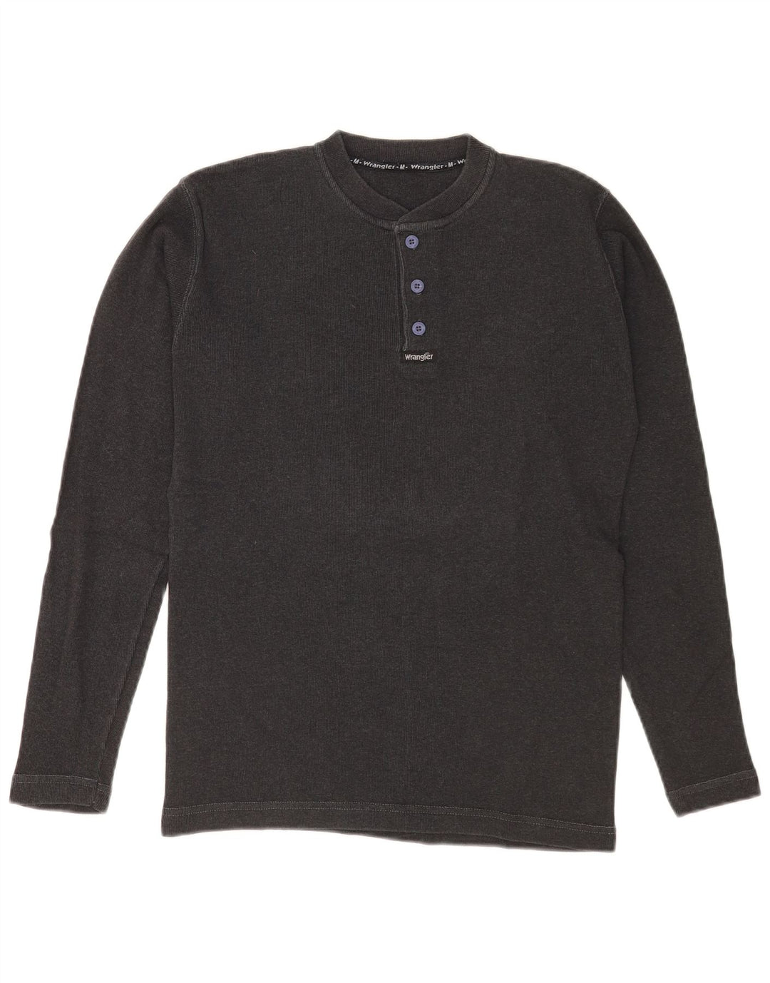 Męski top Wrangler z długim rękawem, średnioszary, bawełniany