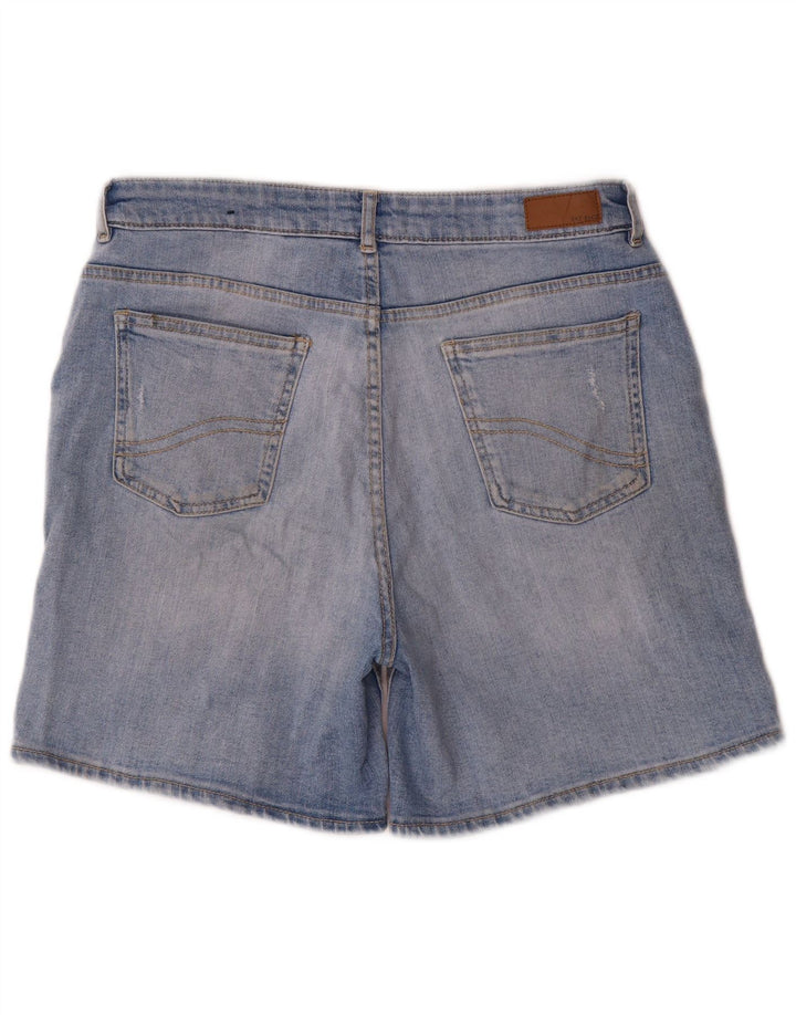 Damskie spodenki jeansowe Fat Face w trudnej sytuacji UK 12 Medium W30, niebieska bawełna