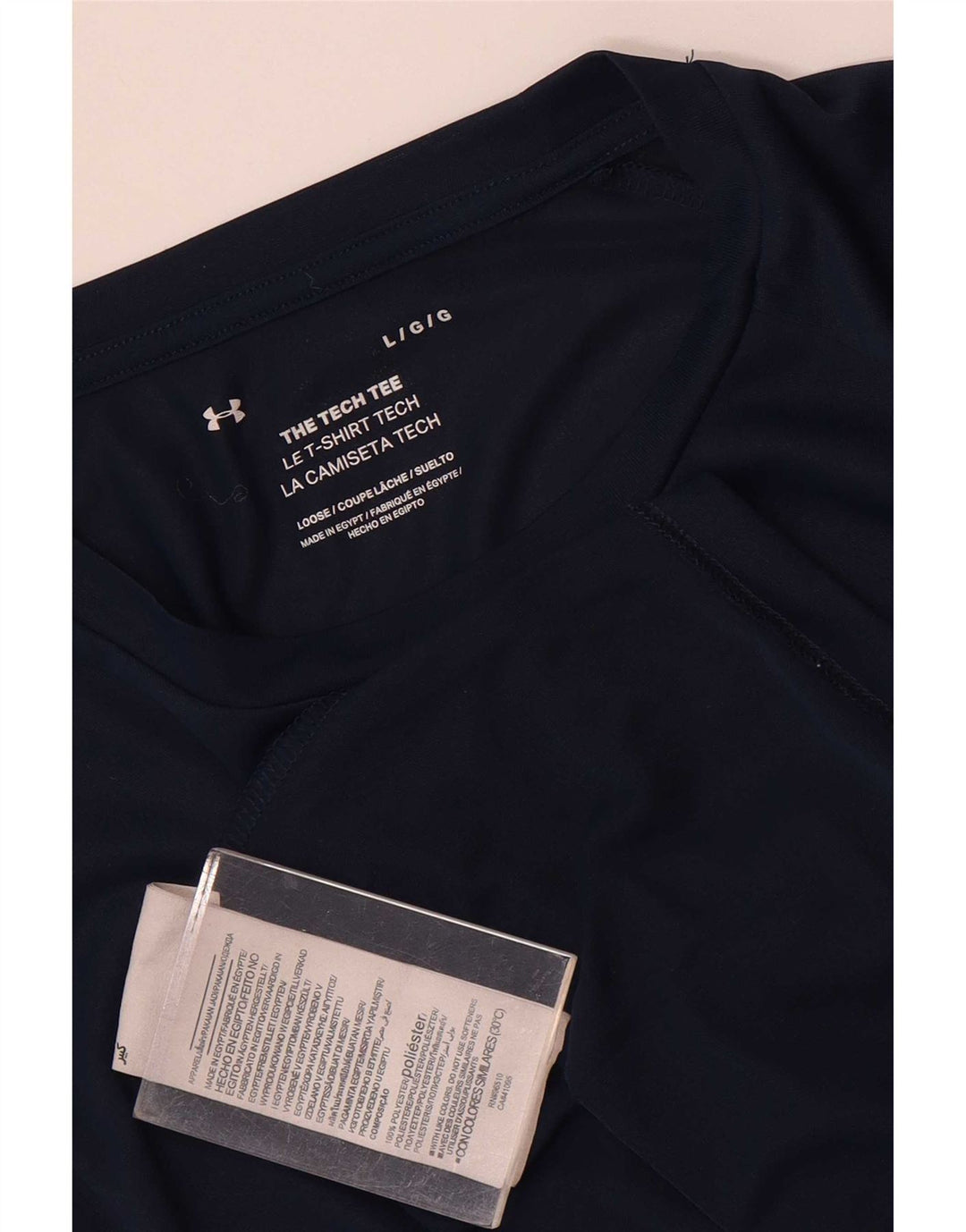 Under Armour Męski T-shirt Top Duży Granatowy Poliester