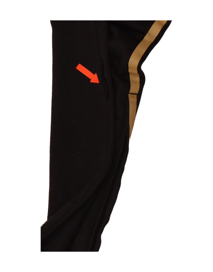 Męskie spodnie dresowe ADIDAS, małe, czarne, poliestrowe