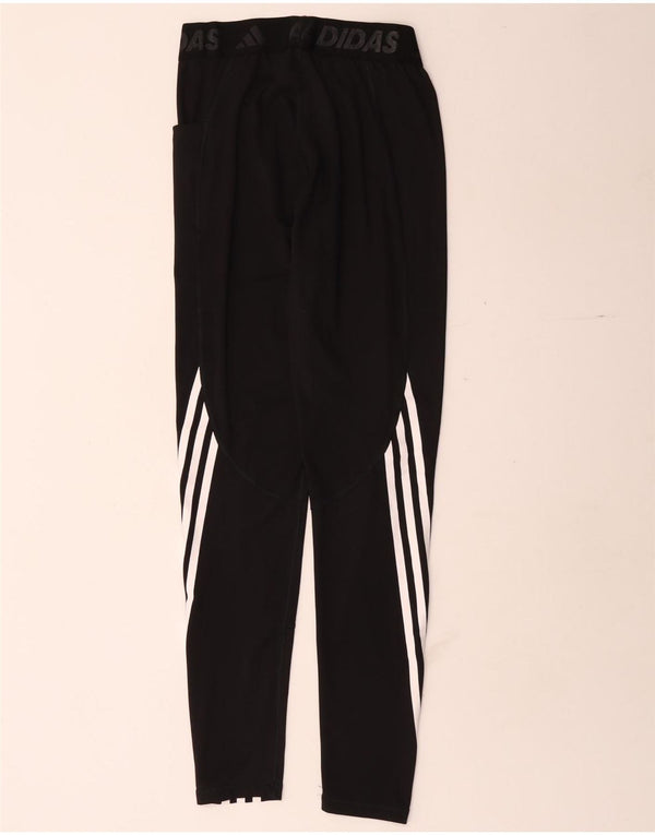 Damskie legginsy Adidas Graphic UK 8, małe, czarne, poliestrowe