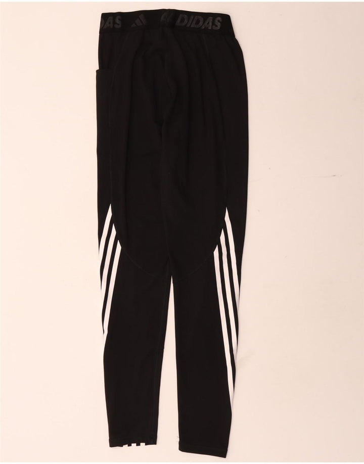 Damskie legginsy Adidas Graphic UK 8, małe, czarne, poliestrowe