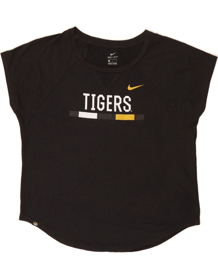 NIKE Womens Tigers Graphic T-Shirt Top UK 16 Large Black Polyester Vintage Nike and Second-Hand Nike from Messina Hembry 