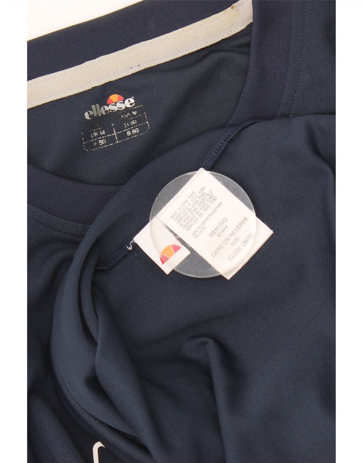 Męska koszulka z grafiką ELLESSE Top, średni granatowy poliester