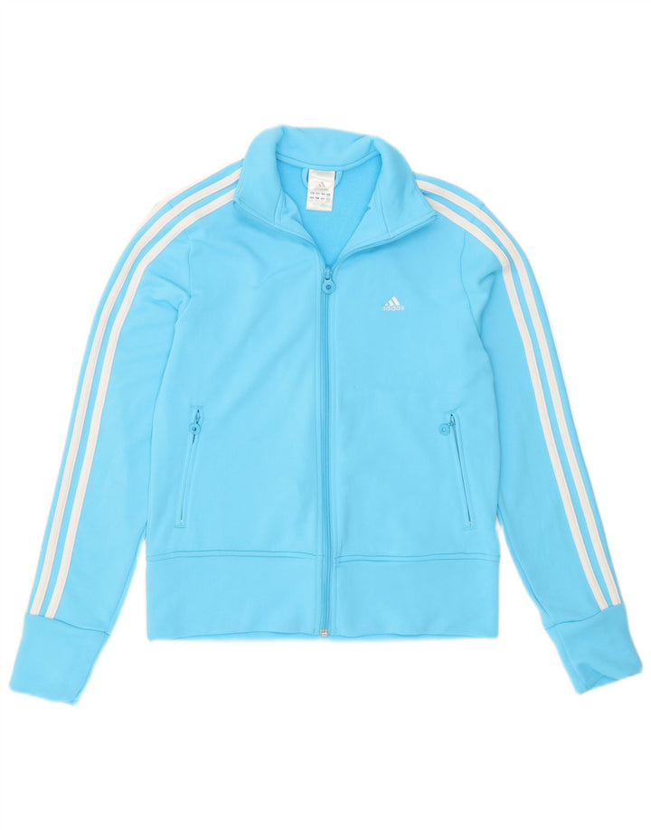 Damska bluza dresowa Adidas UK 14 Średni niebieski poliester