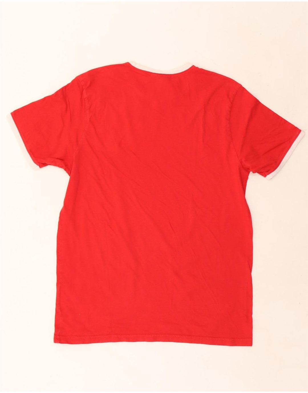 Męski T-shirt z grafiką Ellesse, duży, czerwony, bawełniany