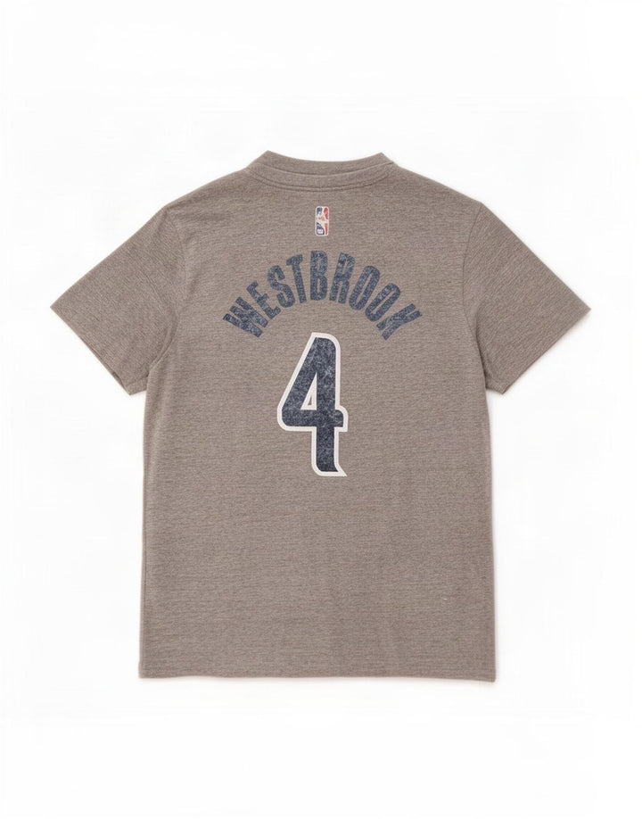 Męski T-shirt z grafiką Nike Washington Wizards, średni szary