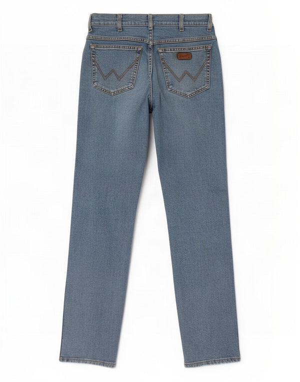 Męskie jeansy Wrangler Texas Straight W33 L34 Niebieskie, bawełniane