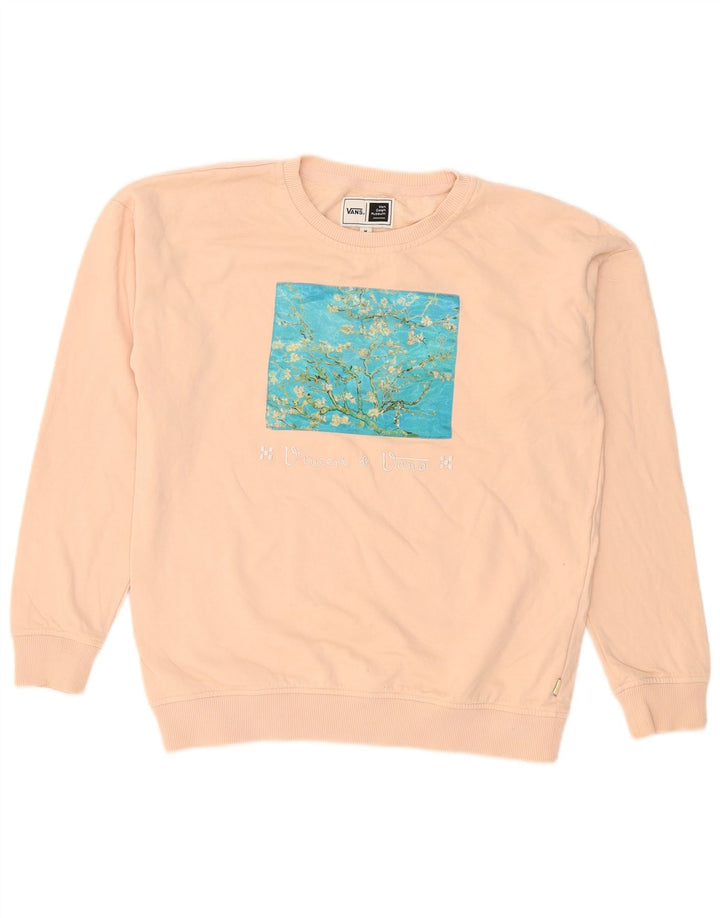 Męska bluza z grafiką Vans, średnioróżowa, bawełniana