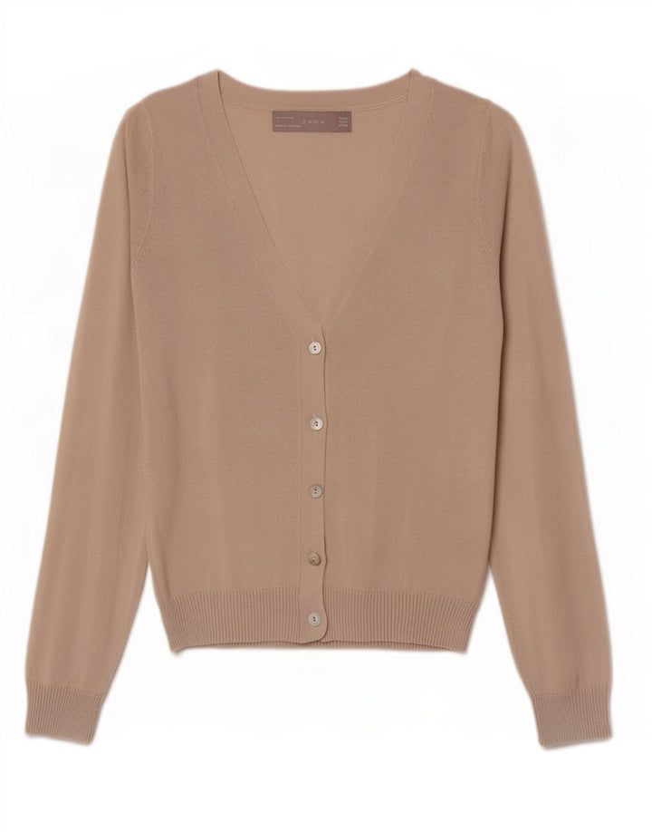 Sweter damski Zara UK 12, średni beż, bawełna